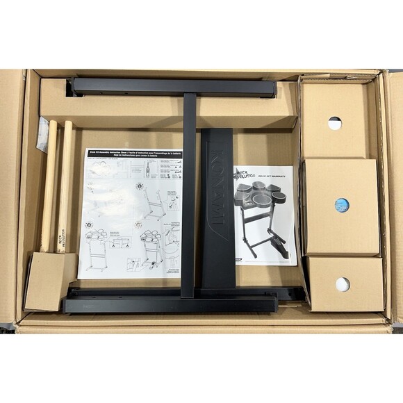 Rock Revolution 2008 Konami PlayStation 3 Drum Set Bundle New Open Box Complete - Picture 3 of 15